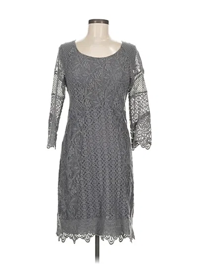 Pre-owned Cream Casual Dress In Gray