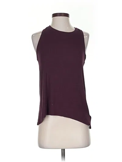 Pre-owned Athleta Sleeveless T-shirt In Burgundy