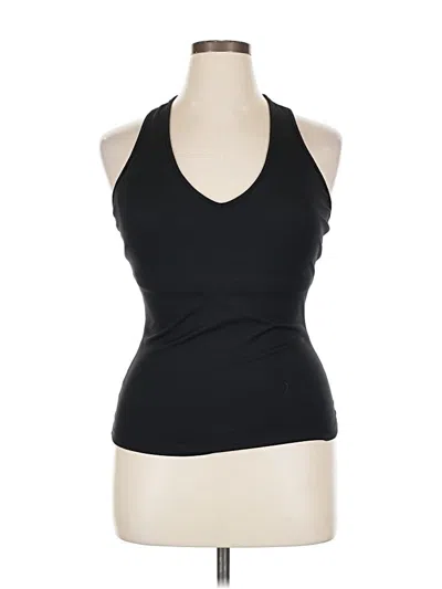 Pre-owned Carbon38 Tank Top Black Halter Neckline Tops