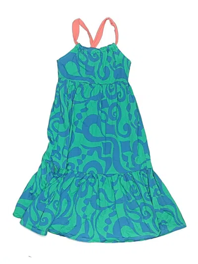 Pre-owned Mini Boden Kids' Dress In Green