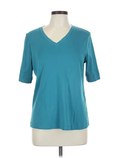 Pre-owned Chico's 3/4 Sleeve T-shirt In Blue