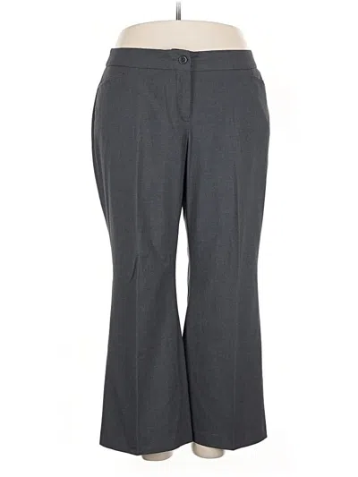 Pre-owned Lane Bryant Dress Pants In Gray