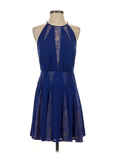Pre-owned Bcbgmaxazria Cocktail Dress In Blue