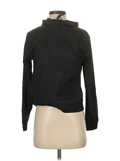 Pre-owned Girlfriend Collective Windbreaker Jacket In Black