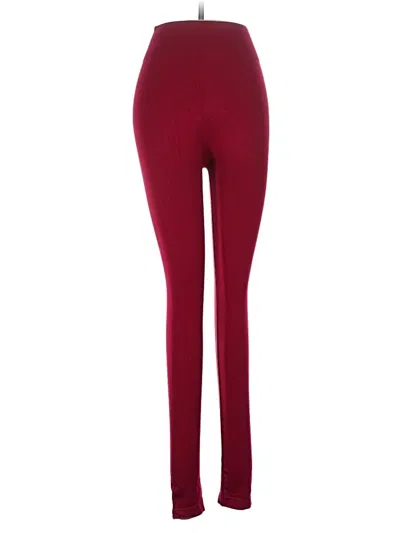 Pre-owned New Mix Usa Yoga Pants In Red