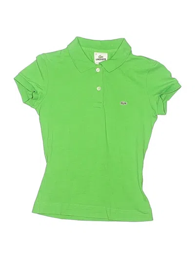 Pre-owned Lacoste Kids' Short Sleeve Polo Shirt In Green