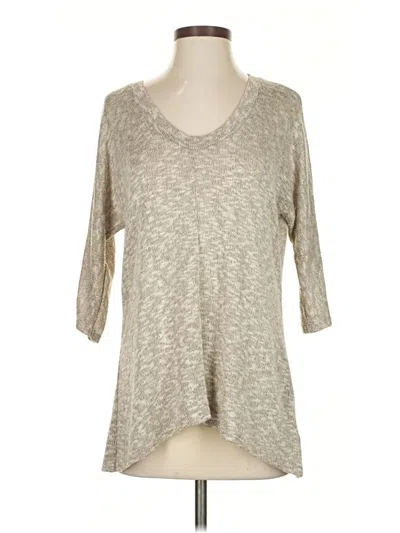 Pre-owned Sparkle & Fade Pullover Sweater In Gray