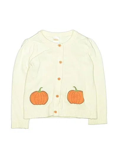 Pre-owned Gymboree Kids' Cardigan Sweater In White