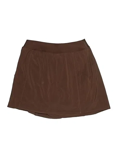Pre-owned Crz Yoga Active Skort In Brown