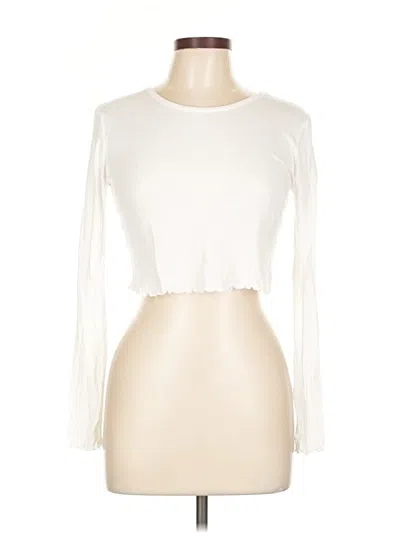 Pre-owned Bozzolo Long Sleeve T-shirt In White