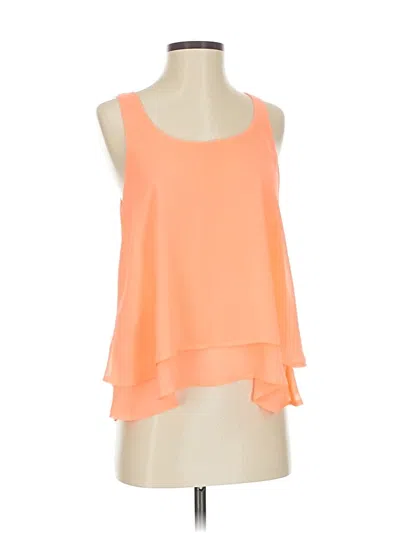 Pre-owned About A Girl Sleeveless Blouse In Orange