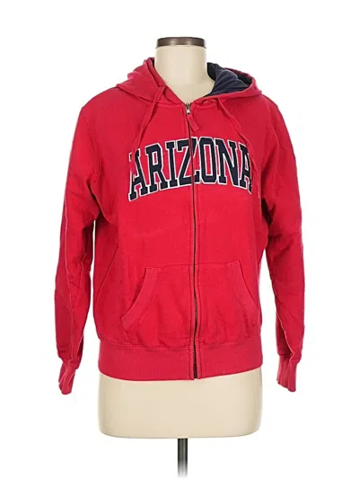 Pre-owned Skechers Zip Up Hoodie In Red