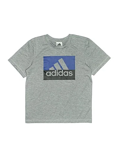 Pre-owned Adidas Originals Kids' Short Sleeve T-shirt In Gray