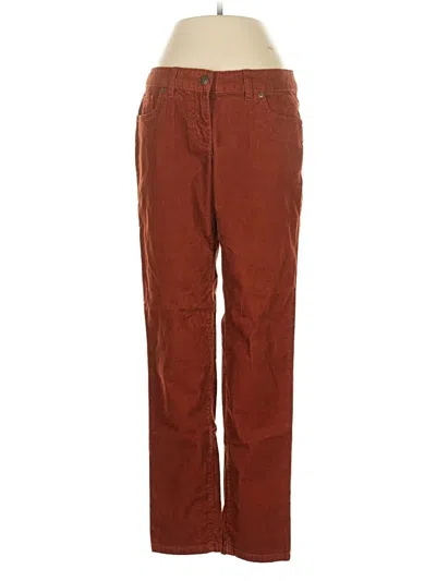 Pre-owned Lands' End Casual Pants In Brown