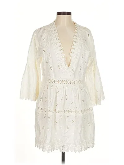 Pre-owned Melissa Odabash Cocktail Dress In White