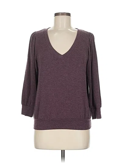 Pre-owned Michael Stars Pullover Sweater In Purple