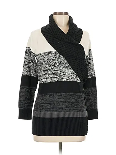 Pre-owned Style & Co Pullover Sweater In Black