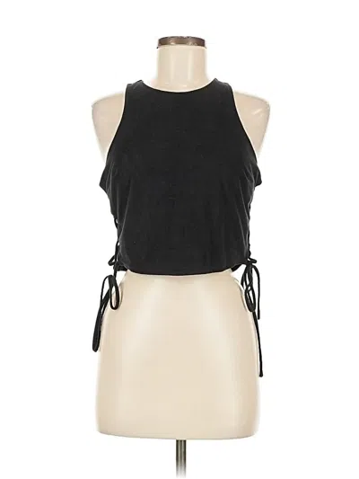 Pre-owned Express Sleeveless Top Black Halter Neckline Tops