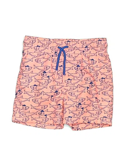 Pre-owned Cat & Jack Babies' Board Shorts In Orange