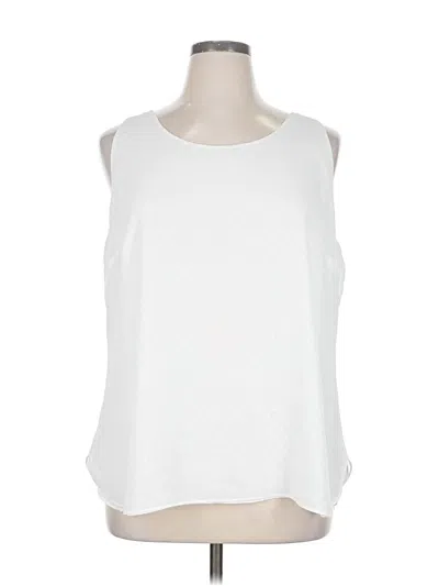 Pre-owned Chico's Sleeveless Blouse In White