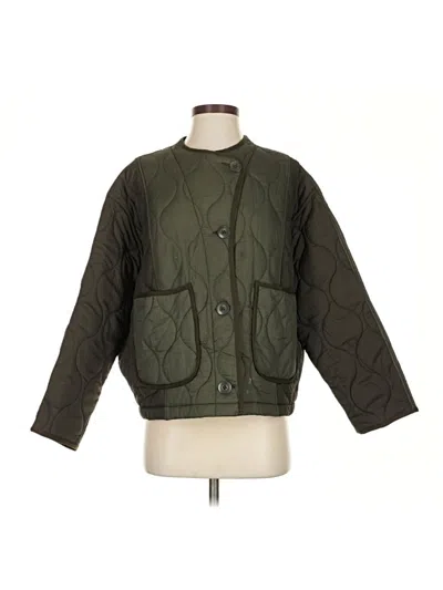 Pre-owned Zara Jacket In Green