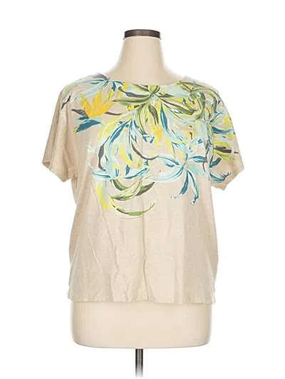 Pre-owned Chico's Short Sleeve T-shirt In Brown