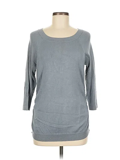 Pre-owned Maurices 3/4 Sleeve T-shirt In Gray