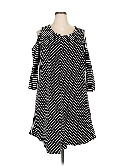 Pre-owned Lane Bryant Casual Dress In Black