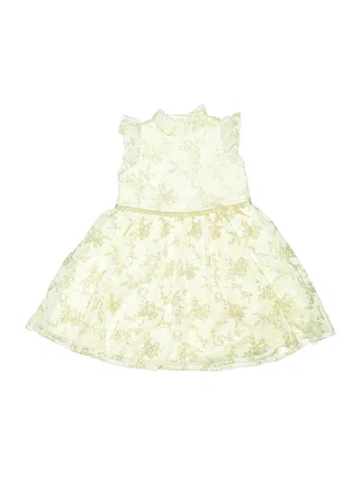 Pre-owned Janie And Jack Kids' Dress In White