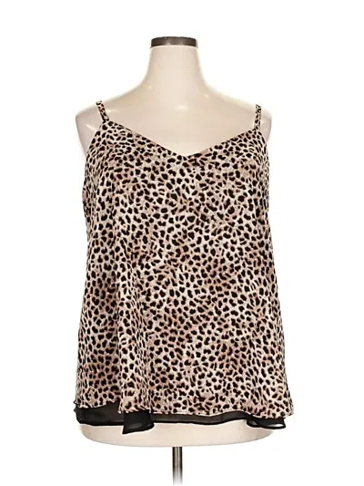 Pre-owned Torrid Sleeveless Blouse In Brown