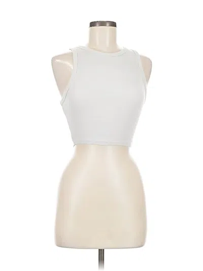 Pre-owned Zara Tank Top White Halter Neckline Tops