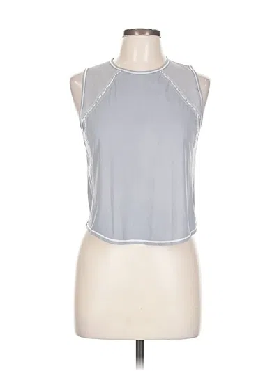 Pre-owned Lululemon Athletica Tank Top Gray Halter Neckline Tops