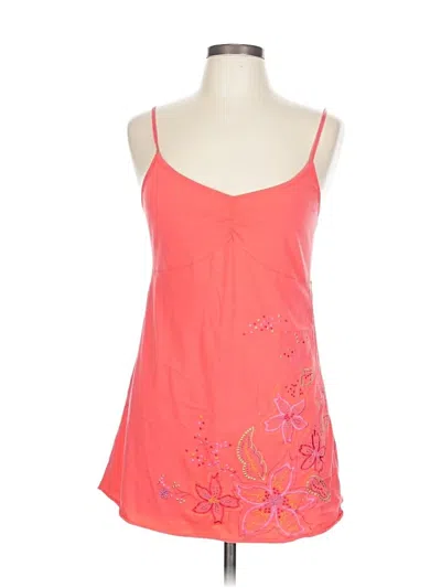 Pre-owned Dkny Jeans Tank Top In Pink