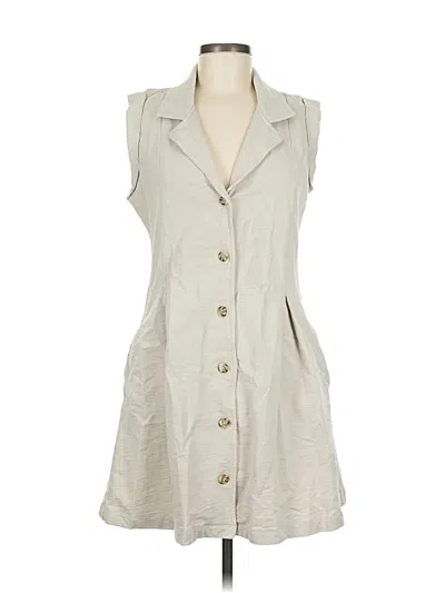 Pre-owned Grey State Casual Dress In Brown