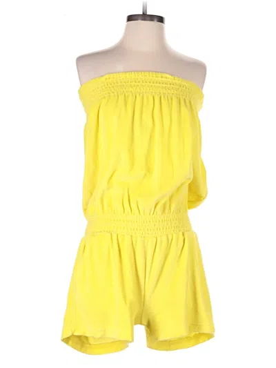 Pre-owned Raviya Romper In Yellow