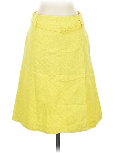 Pre-owned Express Design Studio Casual Skirt In Yellow
