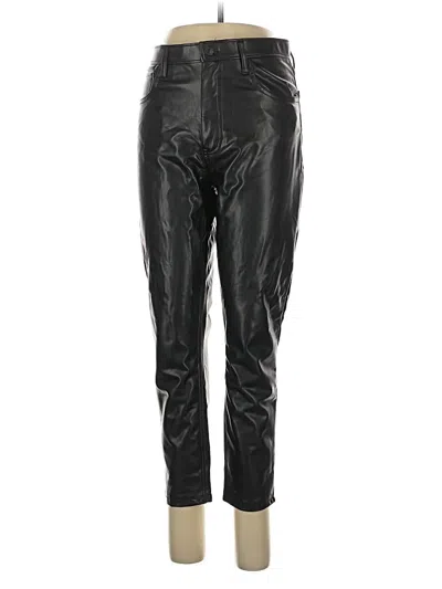 Pre-owned Abercrombie & Fitch Faux Leather Pants In Black