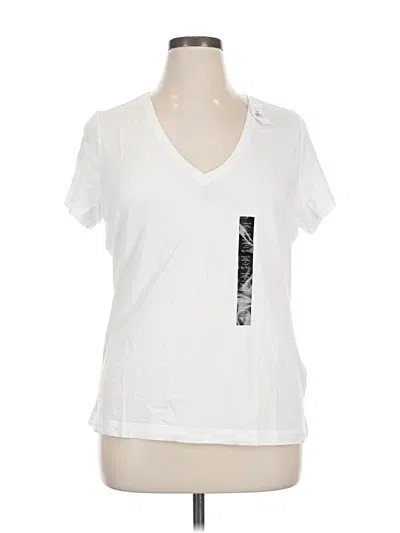 Pre-owned Banana Republic Factory Store Short Sleeve T-shirt In White