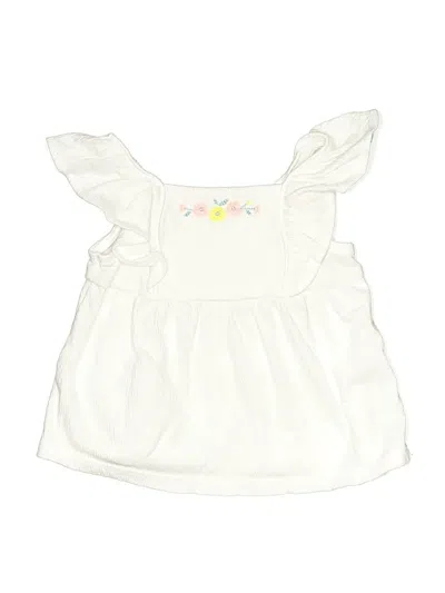 Pre-owned Just One You Made By Carter's Babies' Sleeveless Top White Tops
