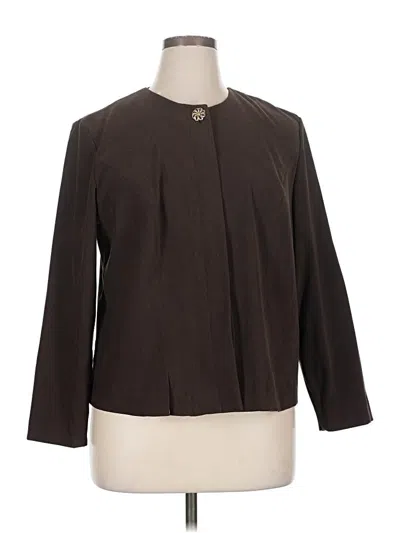 Pre-owned Leslie Fay Blazer Jacket In Brown