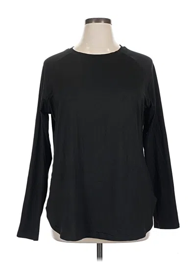 Pre-owned Unbranded Long Sleeve T-shirt In Black