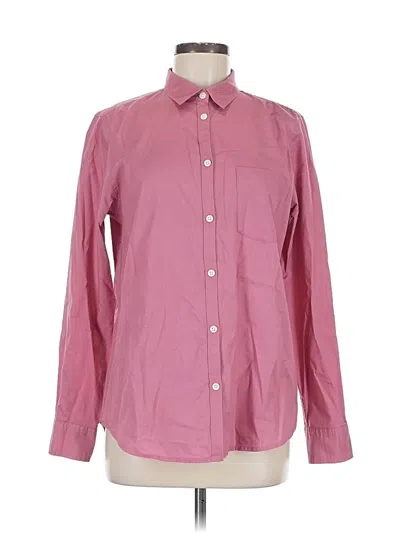 Pre-owned Gap Long Sleeve Button Down Shirt In Pink