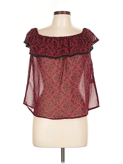 Esti Couture Sleeveless Blouse In Burgundy