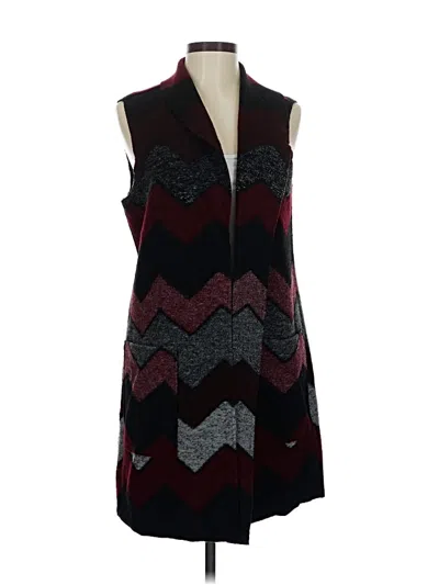 Pre-owned Tribal Cardigan Sweater In Red