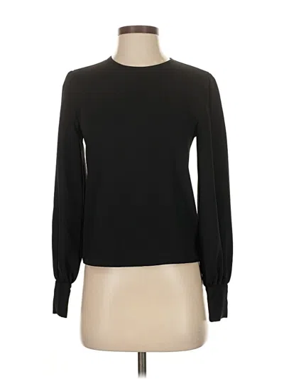 Pre-owned Babaton Long Sleeve Top Black Turtleneck Tops