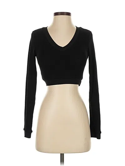 Pre-owned Klassy Network Long Sleeve Top Black Sweetheart Neckline Tops