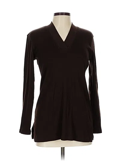 Pre-owned Talbots Pullover Sweater In Brown