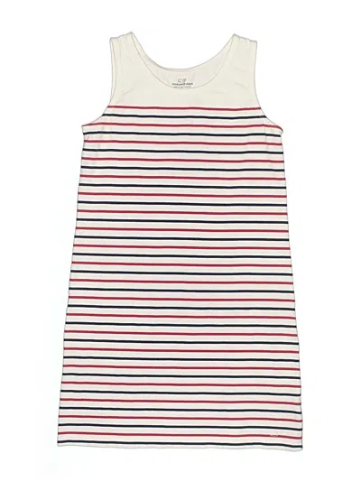 Pre-owned Vineyard Vines Kids' Dress In White