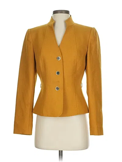 Pre-owned Tahari By Asl Blazer Jacket In Yellow