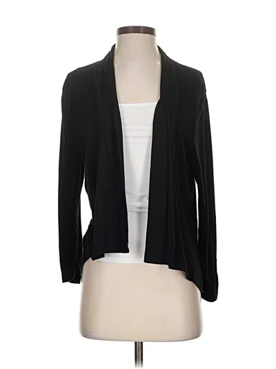 Pre-owned Chico's Cardigan Sweater In Black